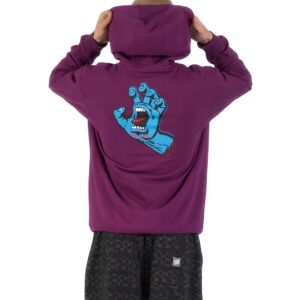 Santa Cruz Screaming Hand Chest Pullover Hoodie - Fresh Purple