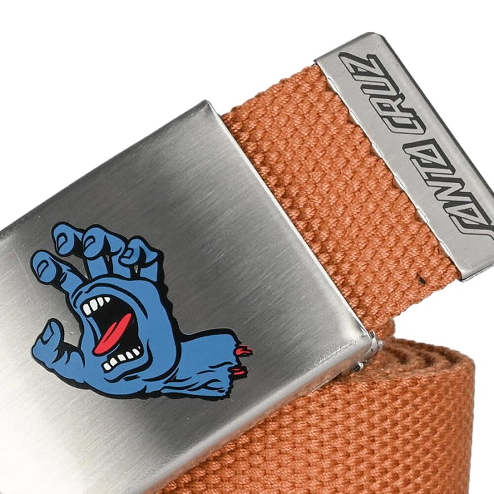 Santa Cruz Screaming Mini Hand Web Belt - Rust