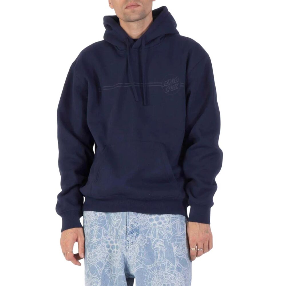 Santa Cruz Tonal Opus Dot Stripe Pullover Hoodie - Midnight Blue