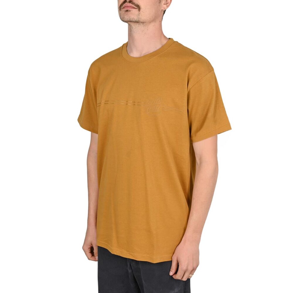 Santa Cruz Tonal Opus Dot Stripe S/S T-Shirt - Bronze