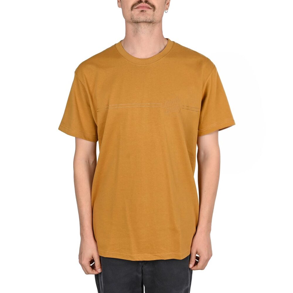 Santa Cruz Tonal Opus Dot Stripe S/S T-Shirt - Bronze