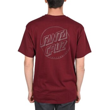 Santa Cruz Tonal Opus Dot Stripe S/S T-Shirt - Dark Plum