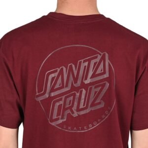 Santa Cruz Tonal Opus Dot Stripe S/S T-Shirt - Dark Plum