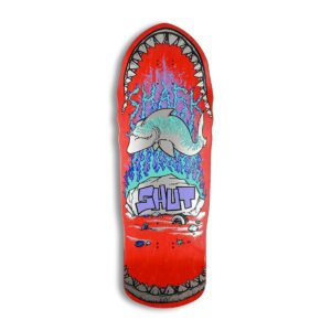 Shut Shark 86 10.375" EX7 Reissue Skateboard Deck - Red