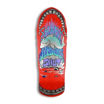 Shut Shark 86 10.375" EX7 Reissue Skateboard Deck - Red
