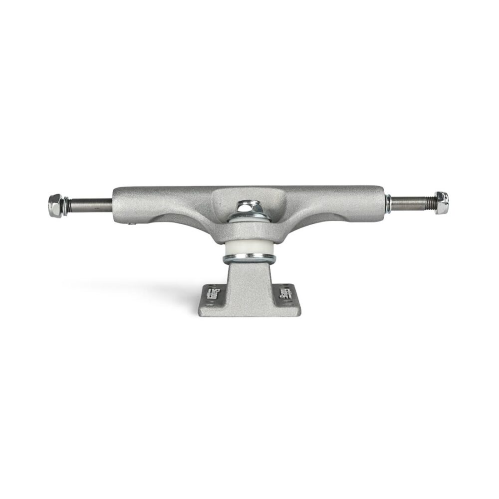 Slappy ST1 Classic 8-Hole Baseplate Trucks (Pair) - Polished Silver