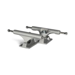 Slappy ST1 Classic 8-Hole Baseplate Trucks (Pair) - Polished Silver