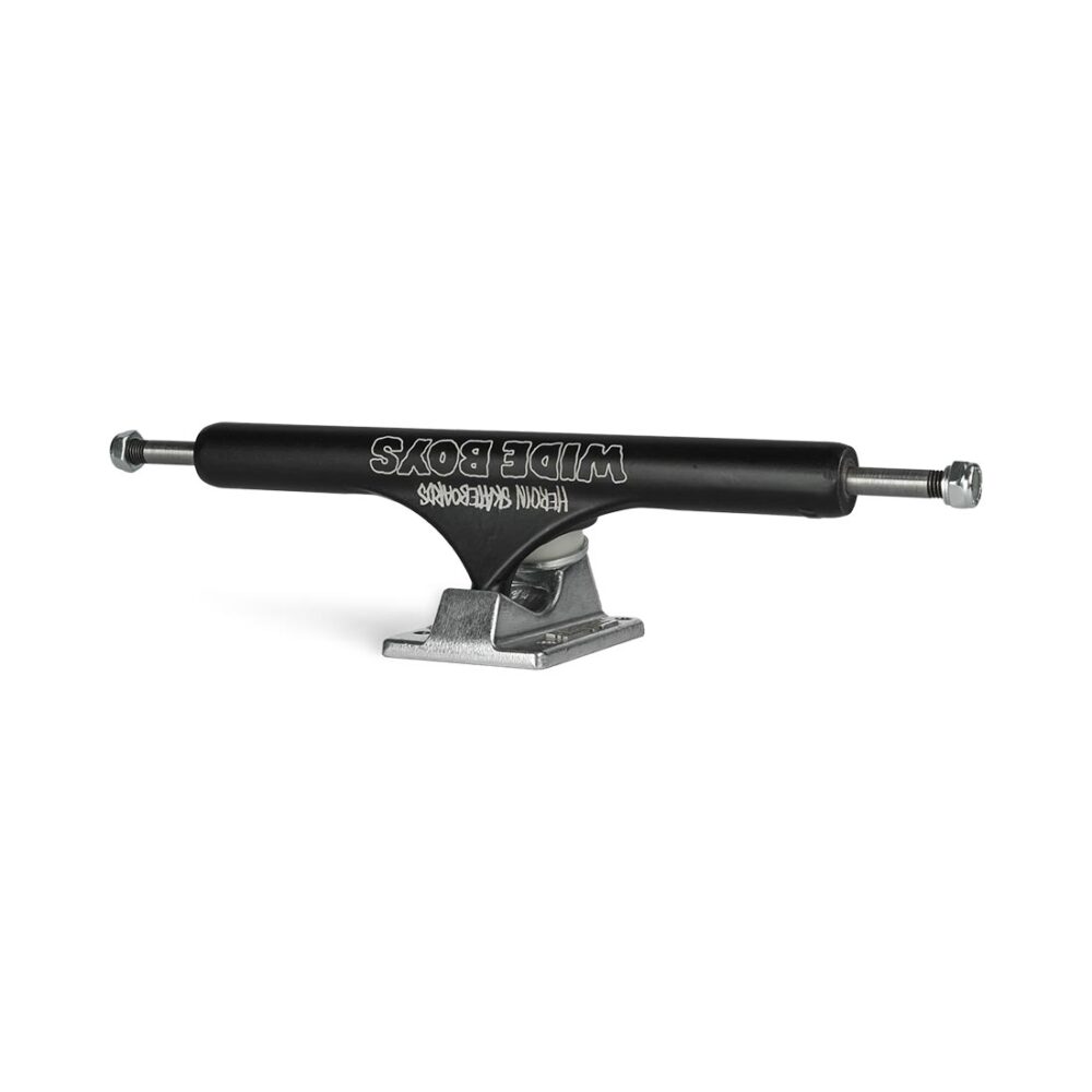 Slappy x Heroin ST1 Hollow Wide Boy Laser Etch Trucks - Black/Polished
