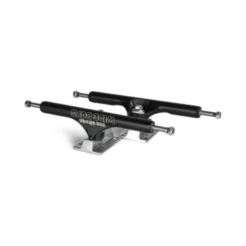 Slappy x Heroin ST1 Hollow Wide Boy Laser Etch Trucks - Black/Polished