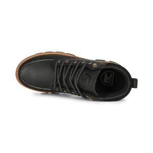 Sorel Lark-47 Moc Toe Waterproof Boot - Black/Bleached Ceramic
