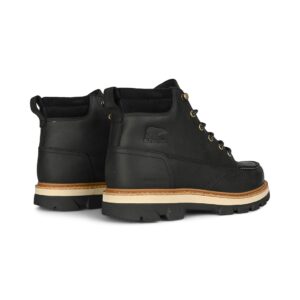 Sorel Lark-47 Moc Toe Waterproof Boot - Black/Bleached Ceramic