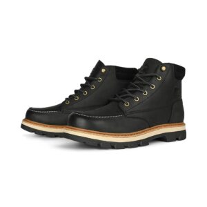 Sorel Lark-47 Moc Toe Waterproof Boot - Black/Bleached Ceramic