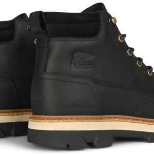 Sorel Lark-47 Moc Toe Waterproof Boot - Black/Bleached Ceramic