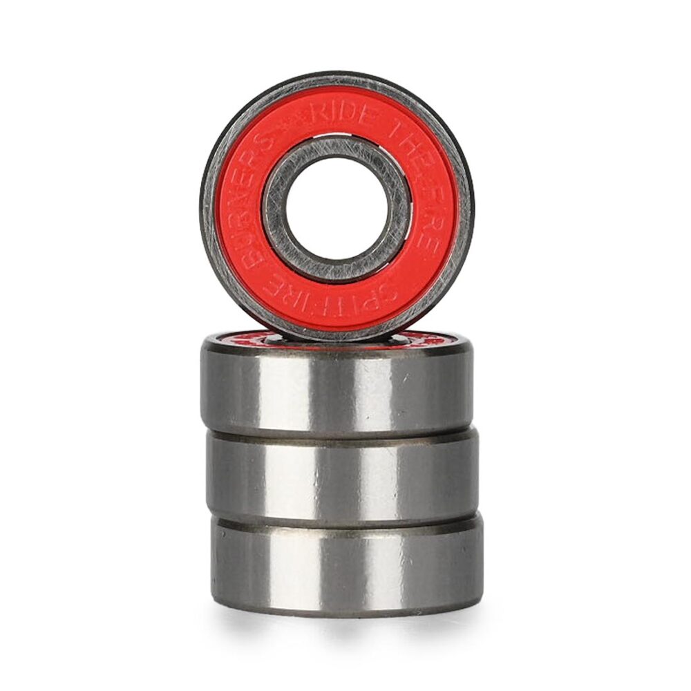 Spitfire Burners Skateboard Bearings (8 Pack) - Red