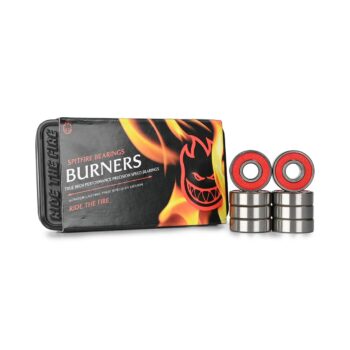 Spitfire Burners Skateboard Bearings (8 Pack) - Red