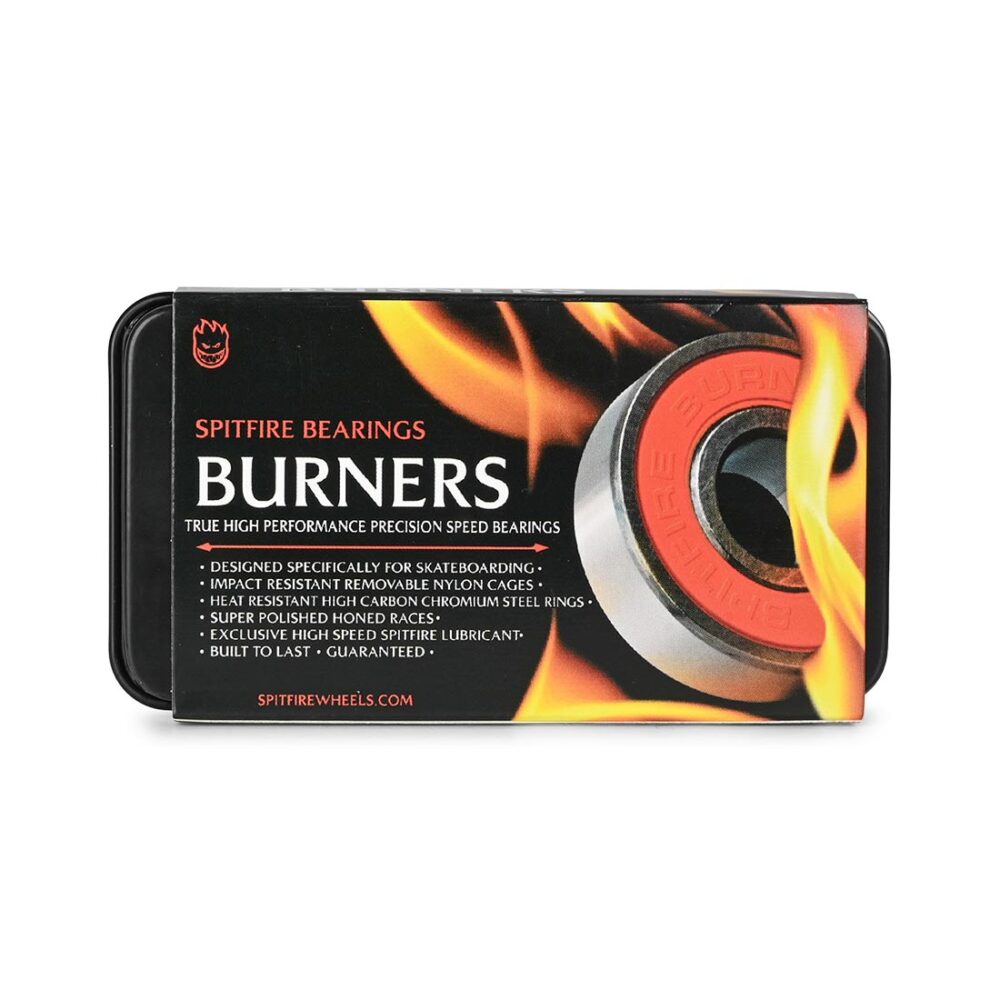 Spitfire Burners Skateboard Bearings (8 Pack) - Red