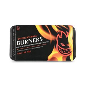 Spitfire Burners Skateboard Bearings (8 Pack) - Red