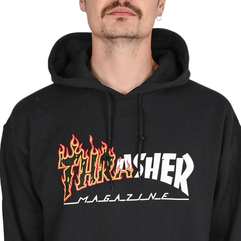 Thrasher Ignite Pullover Hoodie - Black