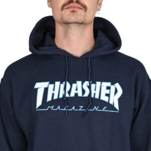 Thrasher Outlined Pullover Hoodie - Navy