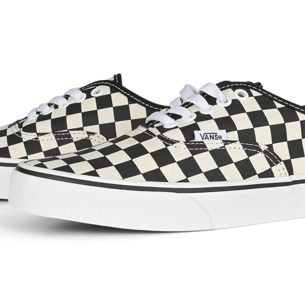 Vans Classic Authentic Skate Shoes - Black White Checkerboard