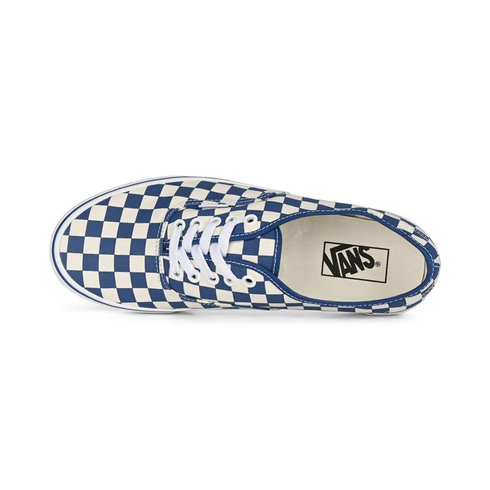 Vans Classic Authentic Skate Shoes - True Blue Checkerboard