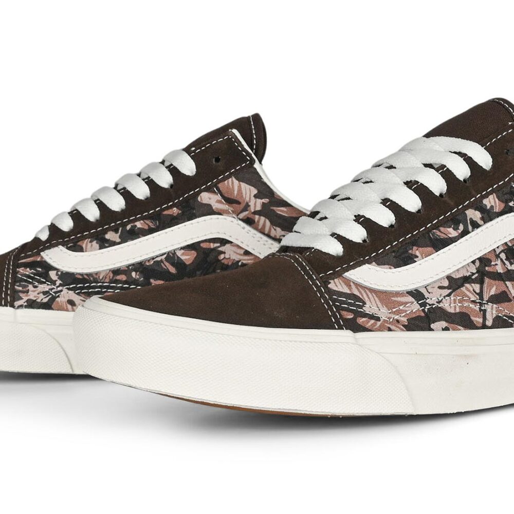 Vans Classic Old Skool Skate Shoes - Cali Camo Brown