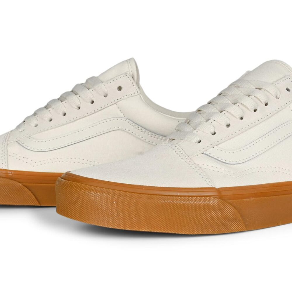Vans Classic Old Skool Skate Shoes - Marshmallow/Gum