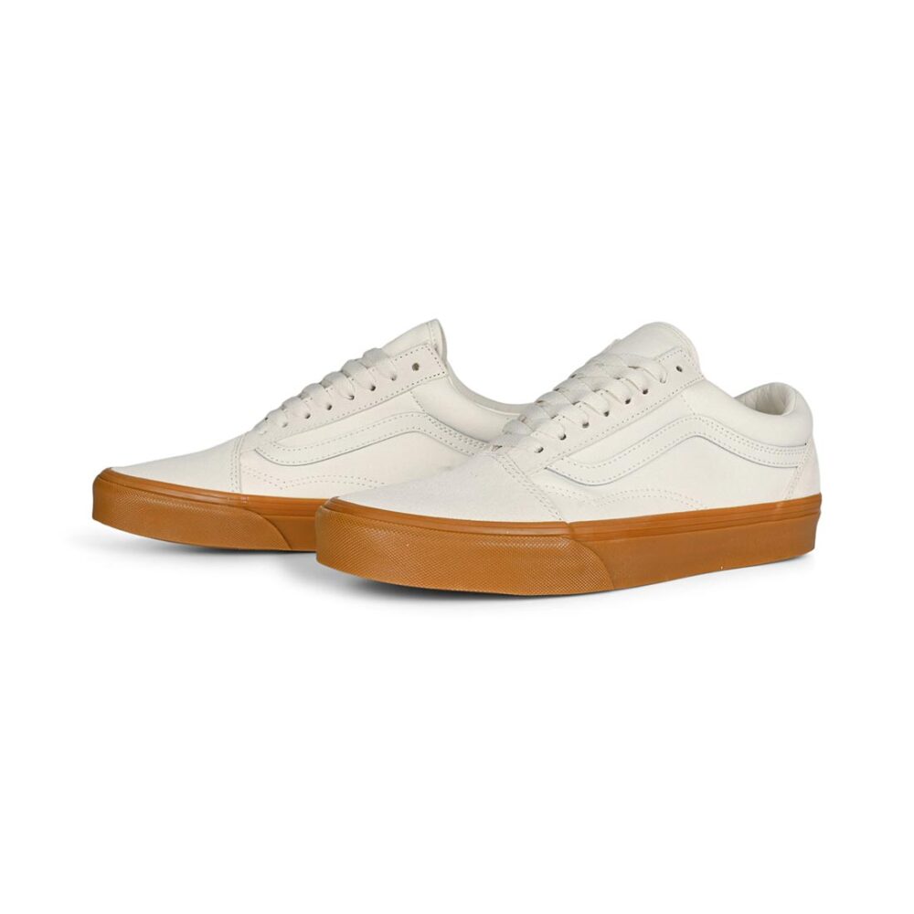Vans Classic Old Skool Skate Shoes - Marshmallow/Gum