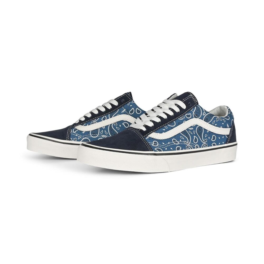 Vans Classic Old Skool Skate Shoes - Paisley Navy
