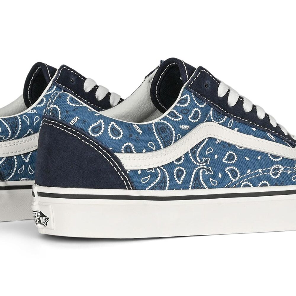 Vans Classic Old Skool Skate Shoes - Paisley Navy