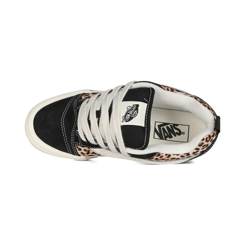 Vans Knu Skool Skate Shoes - Black/Leopard