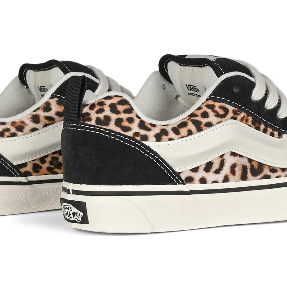 Vans Knu Skool Skate Shoes - Black/Leopard