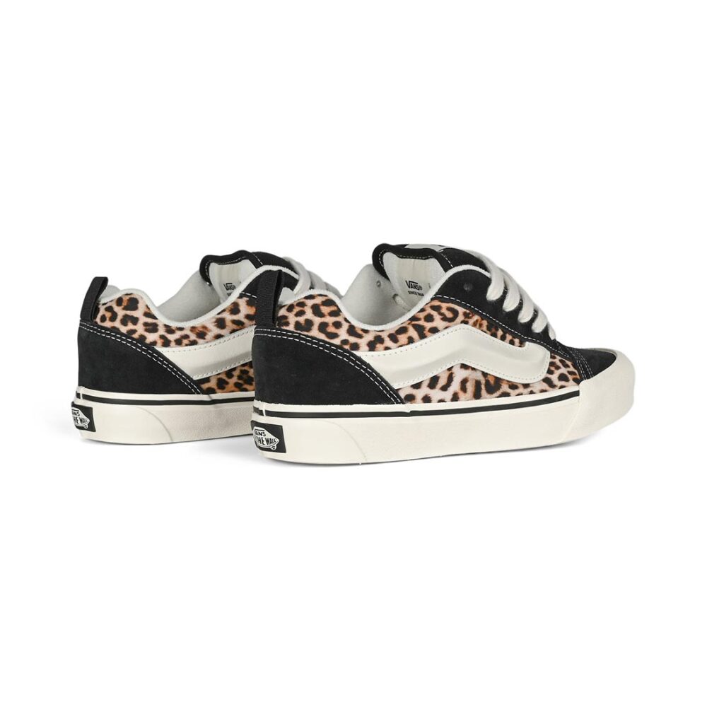 Vans Knu Skool Skate Shoes - Black/Leopard