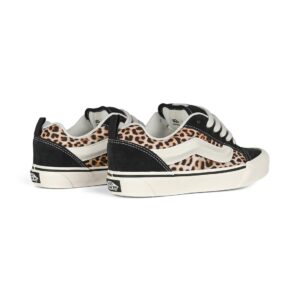 Vans Knu Skool Skate Shoes - Black/Leopard
