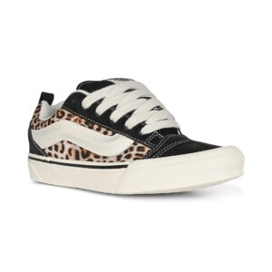 Vans Knu Skool Skate Shoes - Black/Leopard