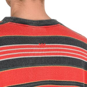 Vans Pique Stripe S/S Knit T-Shirt - Racing Red