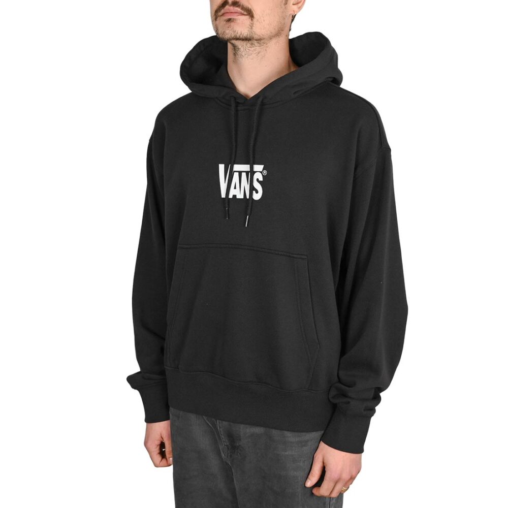 Vans Stretch Logo Pullover Hoodie - Black/White