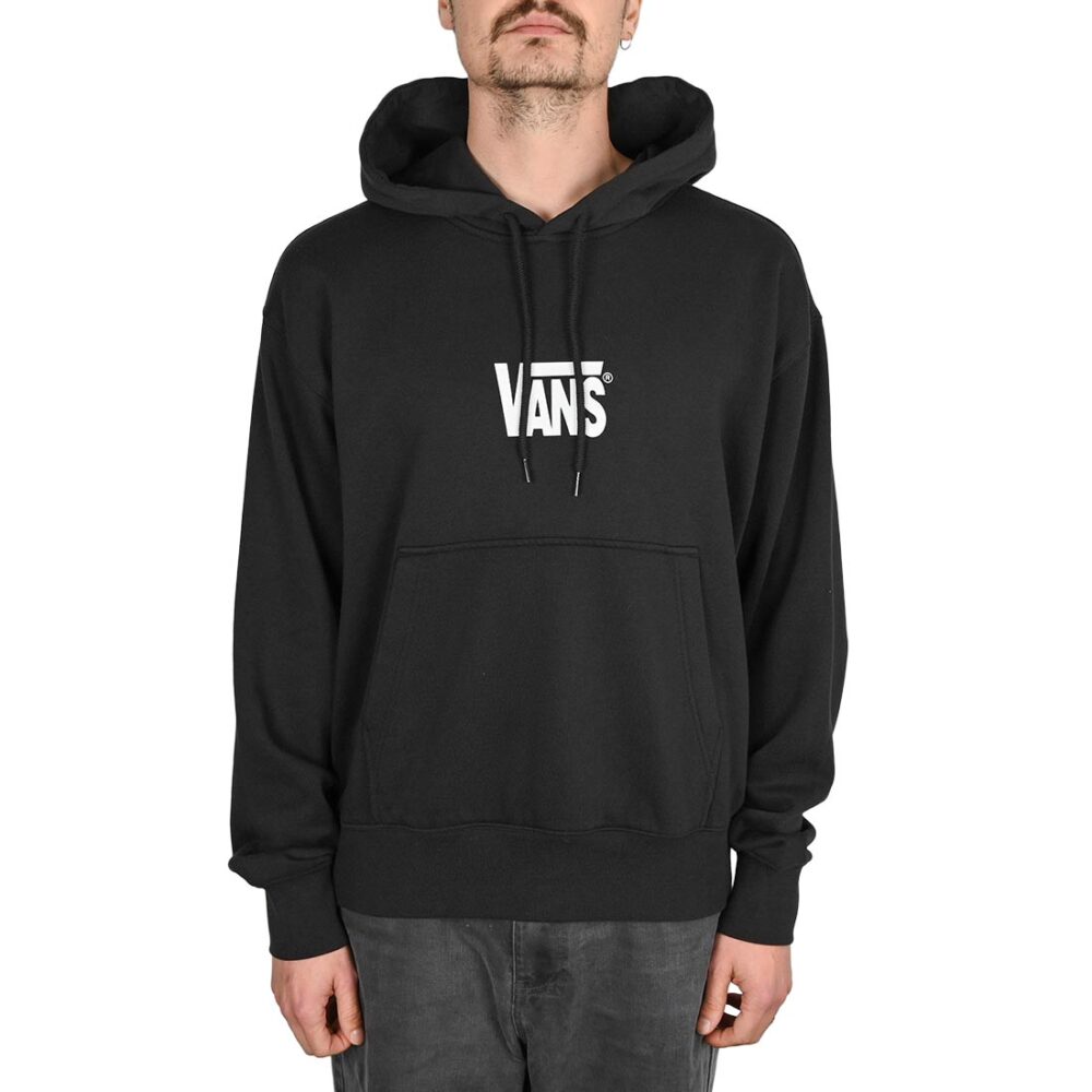 Vans Stretch Logo Pullover Hoodie - Black/White