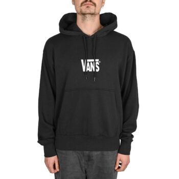 Vans Stretch Logo Pullover Hoodie - Black/White