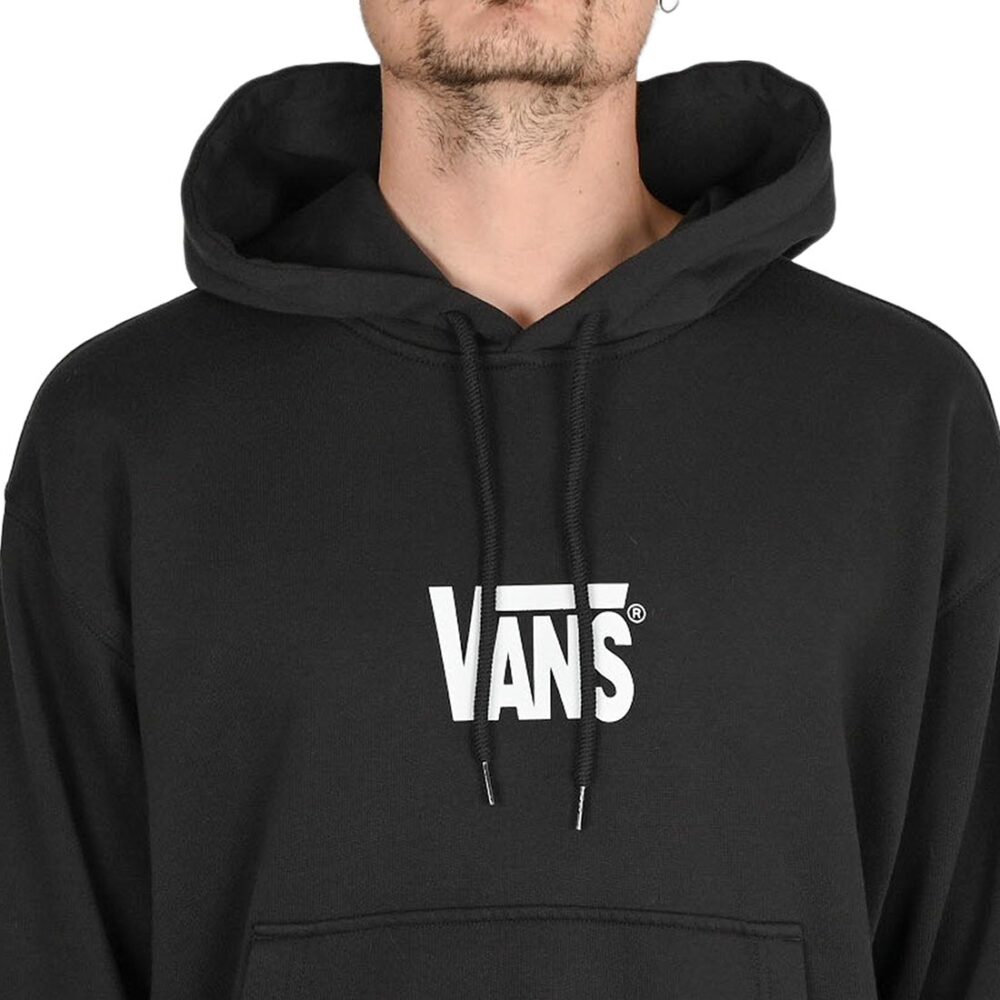 Vans Stretch Logo Pullover Hoodie - Black/White