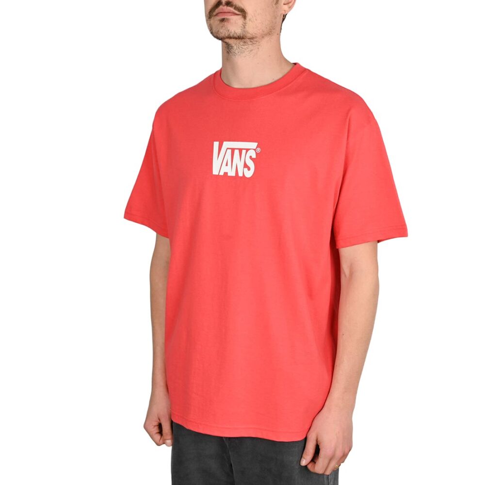 Vans Stretch Logo S/S T-Shirt - Crimson Haze