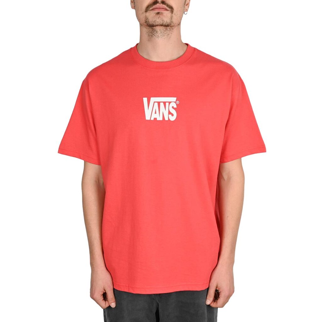 Vans Stretch Logo S/S T-Shirt - Crimson Haze