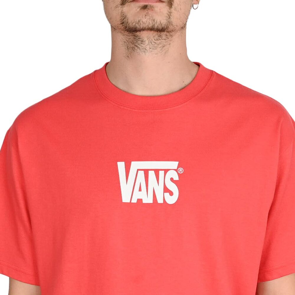 Vans Stretch Logo S/S T-Shirt - Crimson Haze