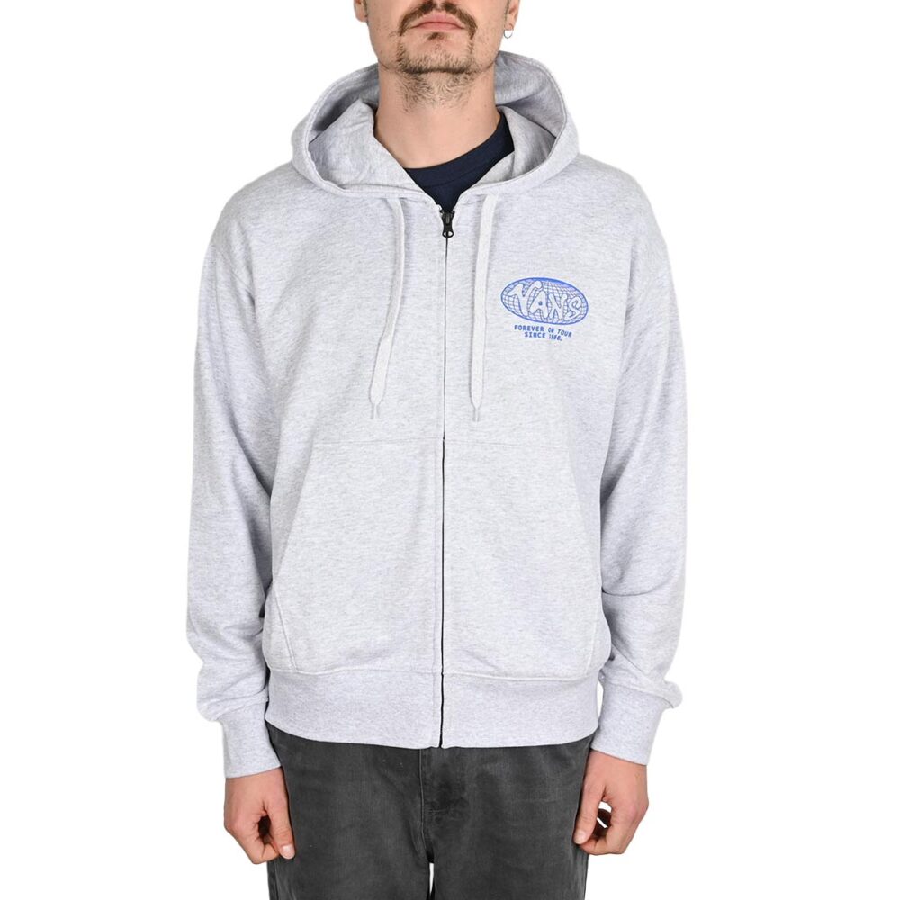 Vans World Tour Zip Hoodie - Light Grey Heather