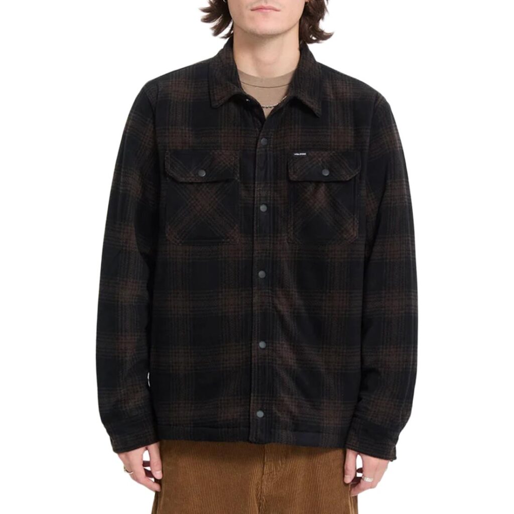 Volcom Bowered II Fleece L/S Overshirt - Cacao (Copy)