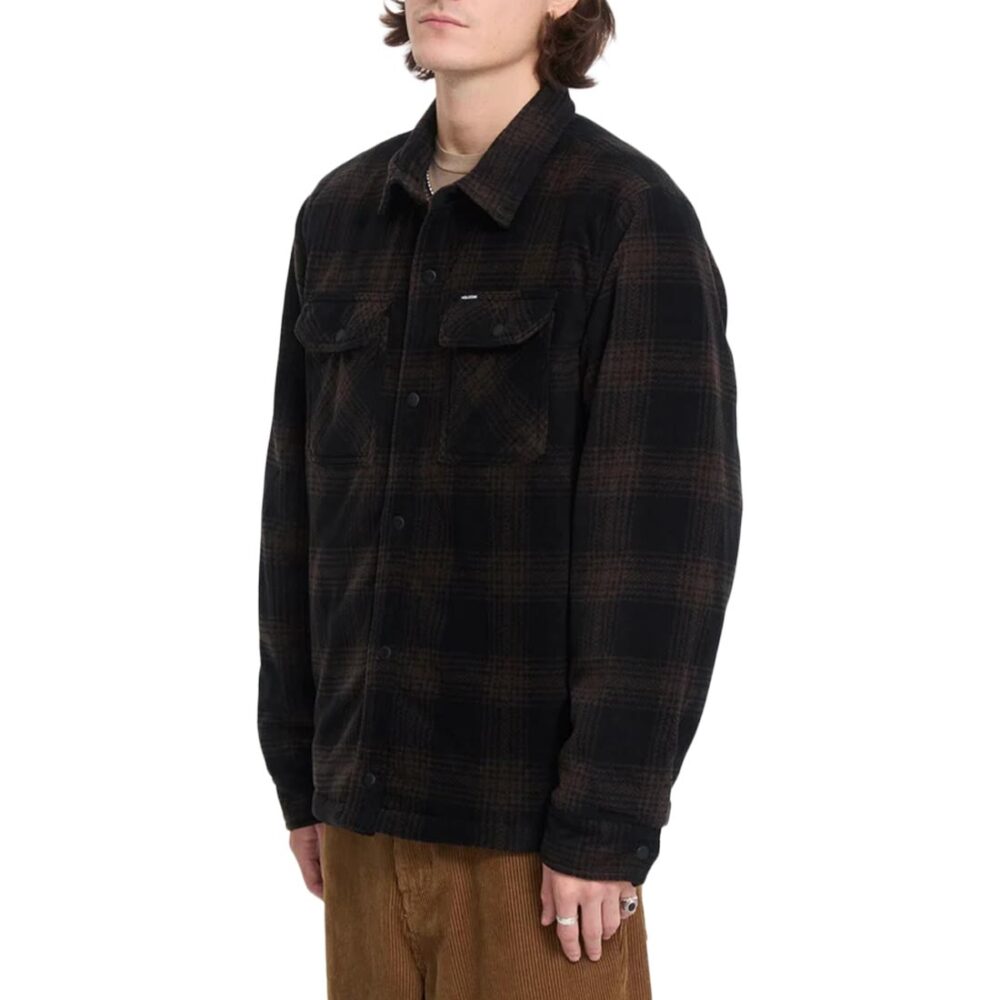 Volcom Bowered II Fleece L/S Overshirt - Marine