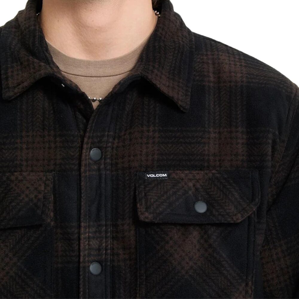 Volcom Bowered II Fleece L/S Overshirt - Marine