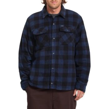 Volcom Bowered II Fleece L/S Overshirt - Marine