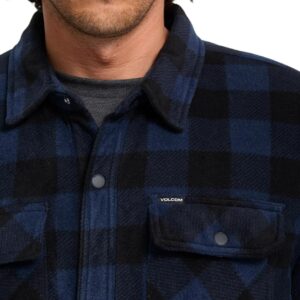 Volcom Bowered II Fleece L/S Overshirt - Marine