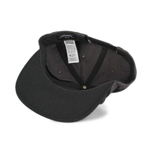 Volcom Quarter Twill Snapback Cap - Rinsed Black